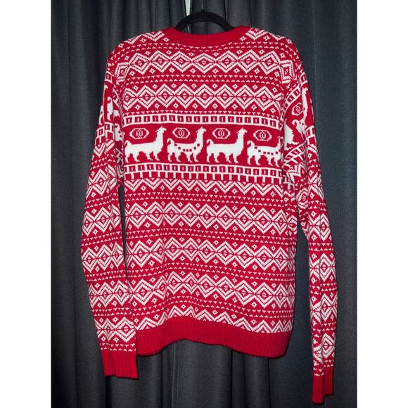 Ugly Christmas Sweater Xmas Size Large Llama - Picture 3 of 3